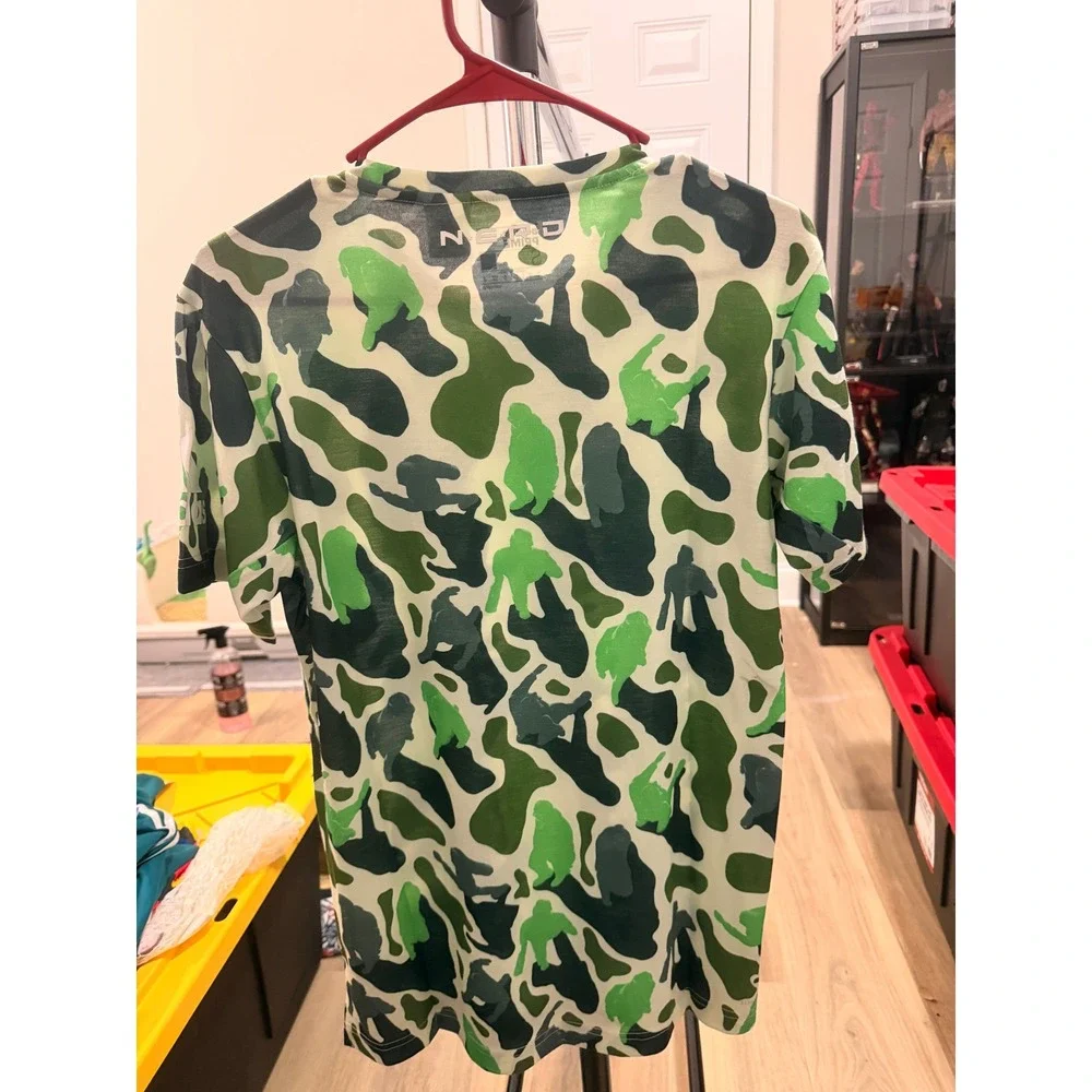 Adidas Prime NERD Camo T-Shirt Mens Aero Green Pharrell Sample FW17 DH1176